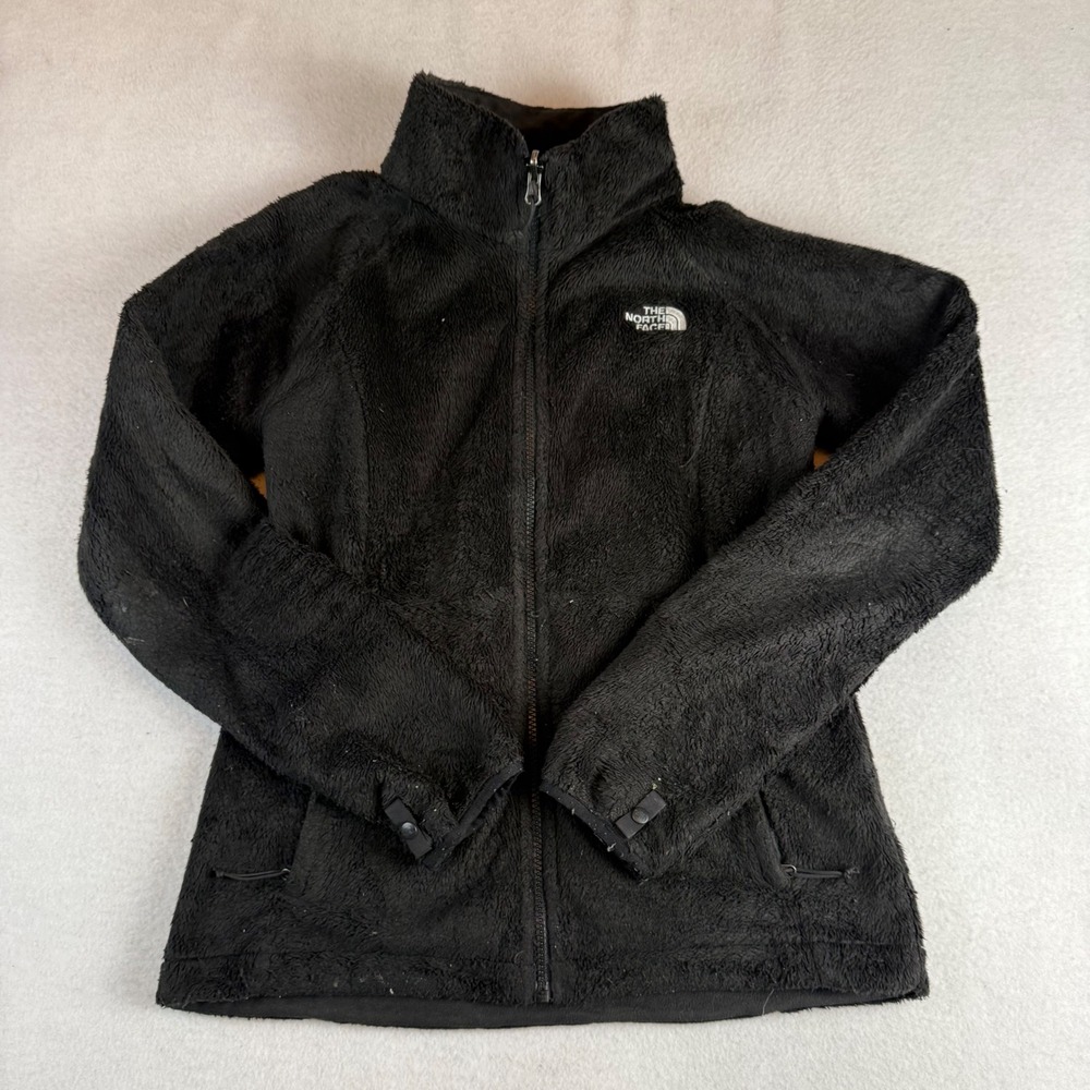 The North Face Osito Full Zip Fleece Jacket Black Womens Small S/P